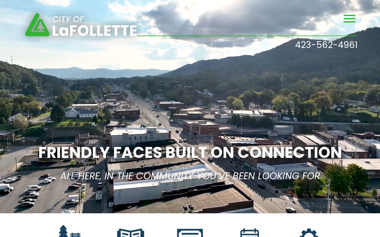 La Follette record check through the official city website